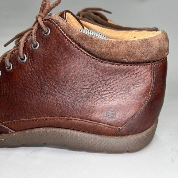 Born Nigel Boots Men's Size 11.5 Dark Brown Leather Lace Up Casual Ankle Chukka - Picture 5 of 14